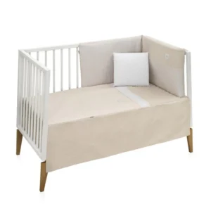 Colcha cuna fresco beige