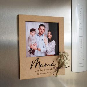 Marco madera mamá