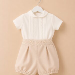Conjunto camel niño ceremonia
