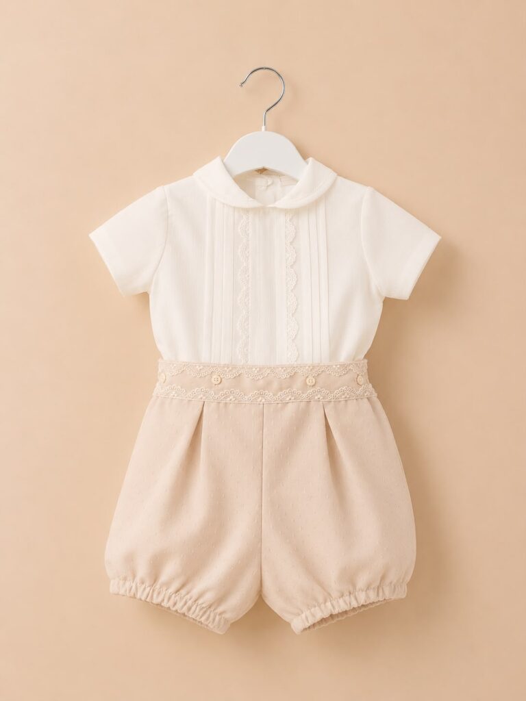 Conjunto camel niño ceremonia