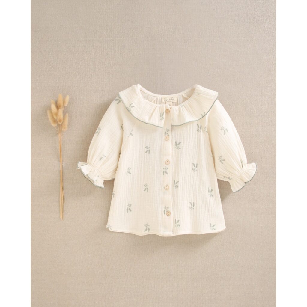 Blusa muselina verde Dadati
