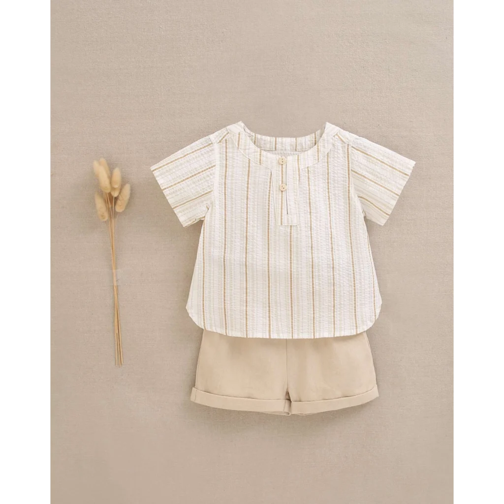 Conjunto rayas marrón Dadati