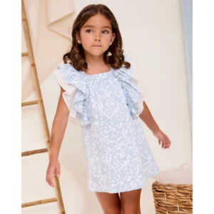 Vestido azul flores Dadati