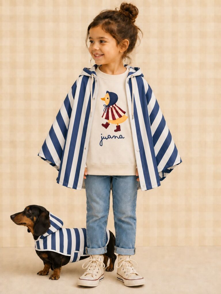 Chubasquero niña capa