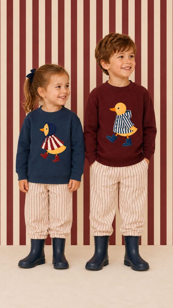 Sudadera niño pato otoño