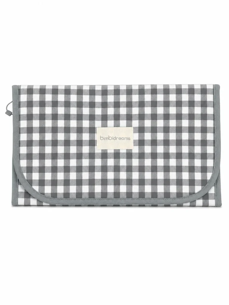 Cambiador portátil vichy gris