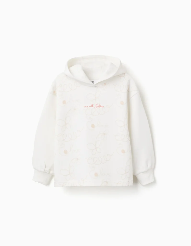 Sudadera blanca niña