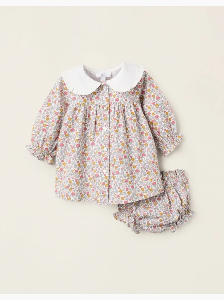 Vestido floral bebé zippy