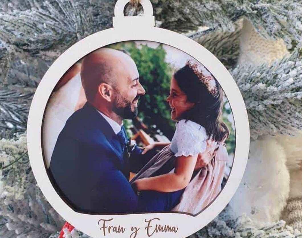 Bola de navidad con foto